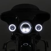 Светодиодные фары ближнего света DENALI M4 DENALI M4 LED Passing Lamp (пара), круглые 4,5 дюйма, черное хромирование TT-M4 4