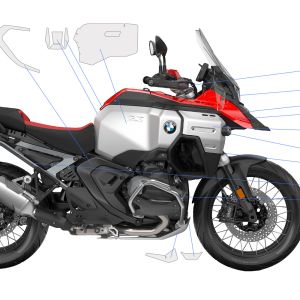 Вітровий дефлектор Wunderlich для мотоцикла BMW R1300GS, чорний 13387-002