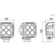 Комплект світлодіодних фар DENALI S4 LED з технологією DataDim™ DNL.S4.050.W 4
