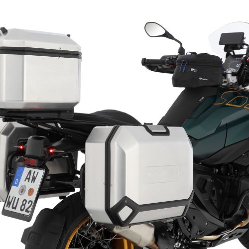 Топкейс с кодируемым замком Wunderlich X-CASE X48 для мотоцикла BMW, серебристый