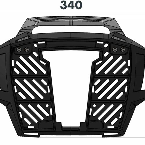 Багажник для топкейса Hepco&Becker Alurack на мотоцикл Honda X-ADV