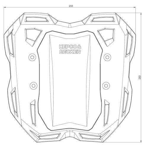 Багажник для мягких сумок Hepco&Becker Smartrack на мотоцикл Honda CBR650R/E-Clutch
