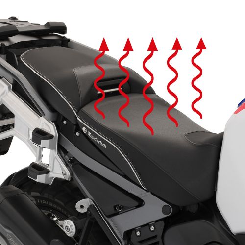 Высокое водительское сиденье Wunderlich AKTIVKOMFORT с подогревом Smart Plug&Play для BMW R1300GS Adventure