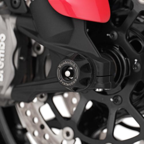 Крашпеды Wunderlich DOUBLESHOCK на переднюю ось мотоцикла Ducati Multistrada V2