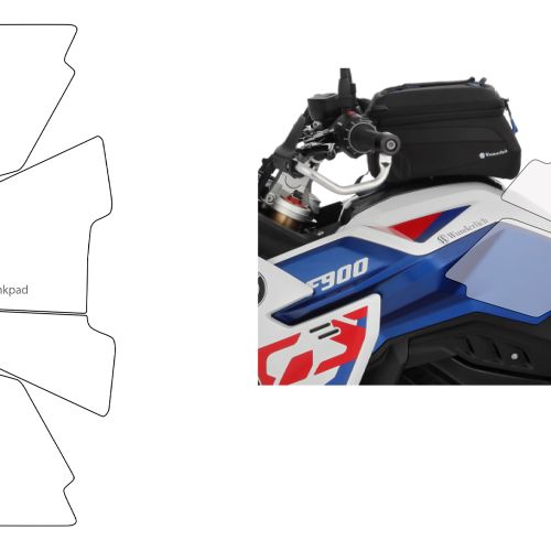 Прозрачная защитная пленка PremiumShield на бак мотоцикла BMW F900GS