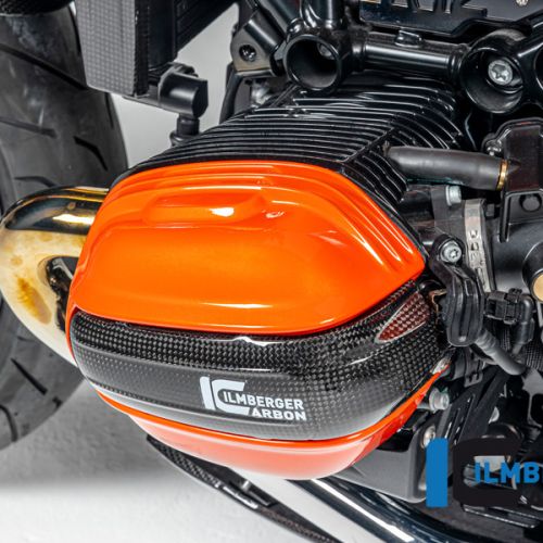 Правая карбоновая глянцевая накладка Ilmberger на цилиндр для мотоцикла BMW R12 nineT