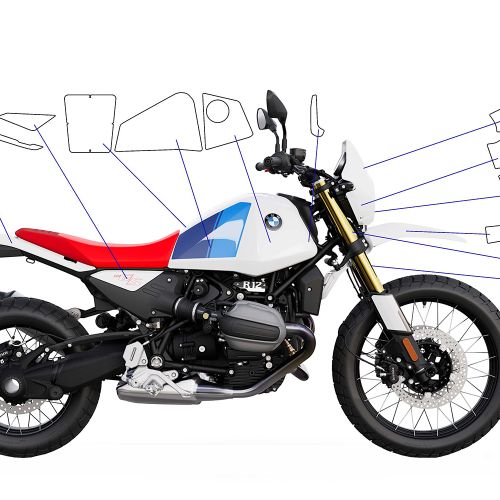 Комплект захисних плівок PremiumShield для мотоцикла BMW R12 G/S