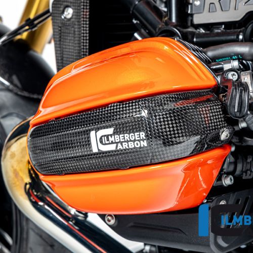 Ліва карбонова глянцева накладка Ilmberger на циліндр для мотоцикла BMW R12 nineT