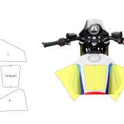 Набір захисних плівок PremiumShield на бак мотоцикла BMW R12 G/S 35971-100 