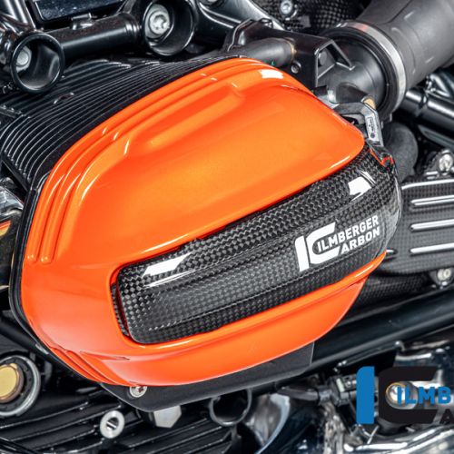 Правая карбоновая глянцевая накладка Ilmberger на цилиндр для мотоцикла BMW R12 nineT