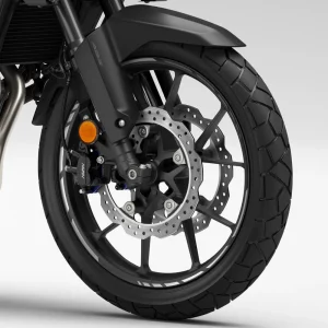 Комплект декоративних смуг Honda на переднє колесо 19″ мотоцикла NX500, сріблястий