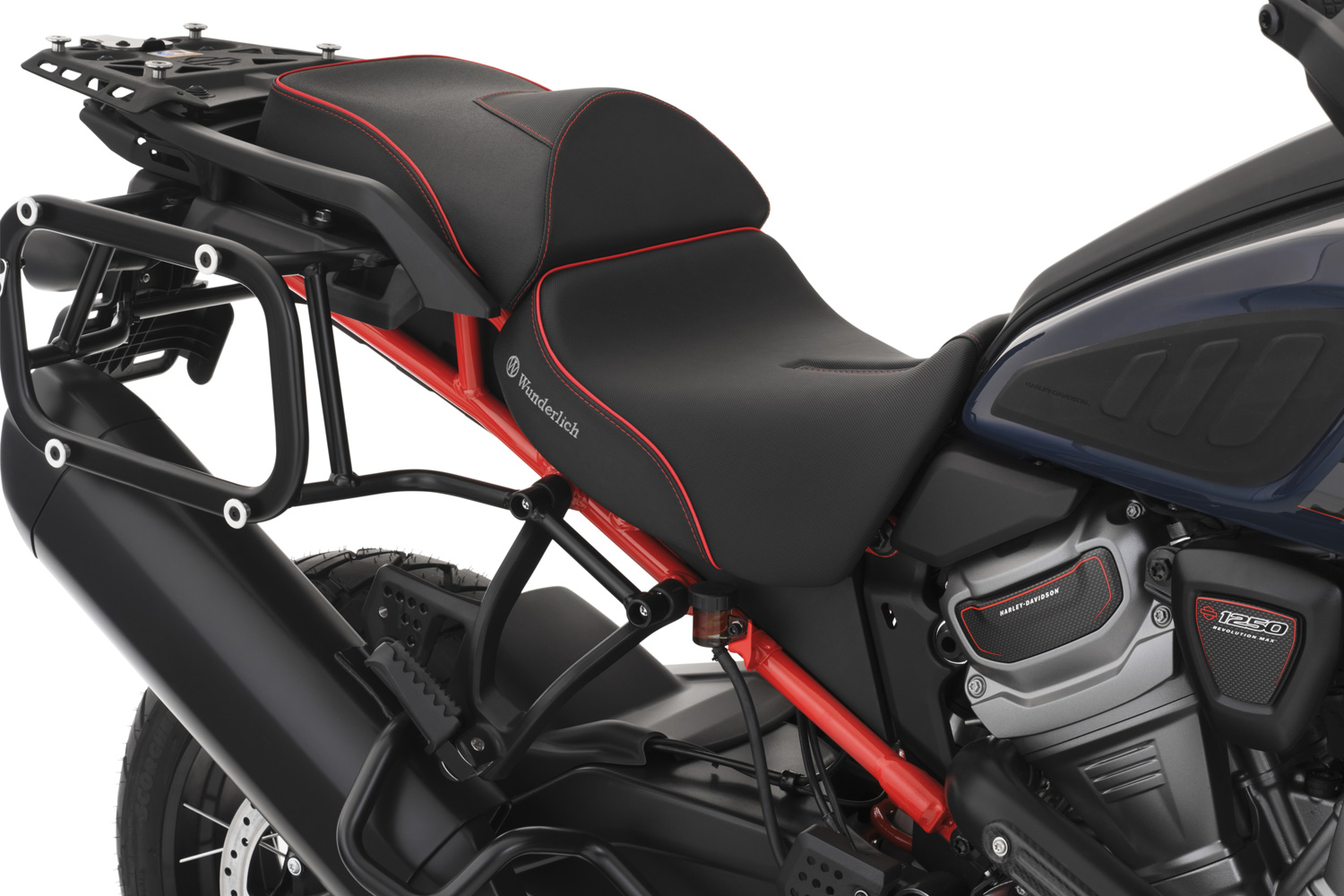 Водійське сидіння Wunderlich AKTIVKOMFORT завищене (+25 мм) для мотоцикла Harley-Davidson Pan America 1250 90102-004 5