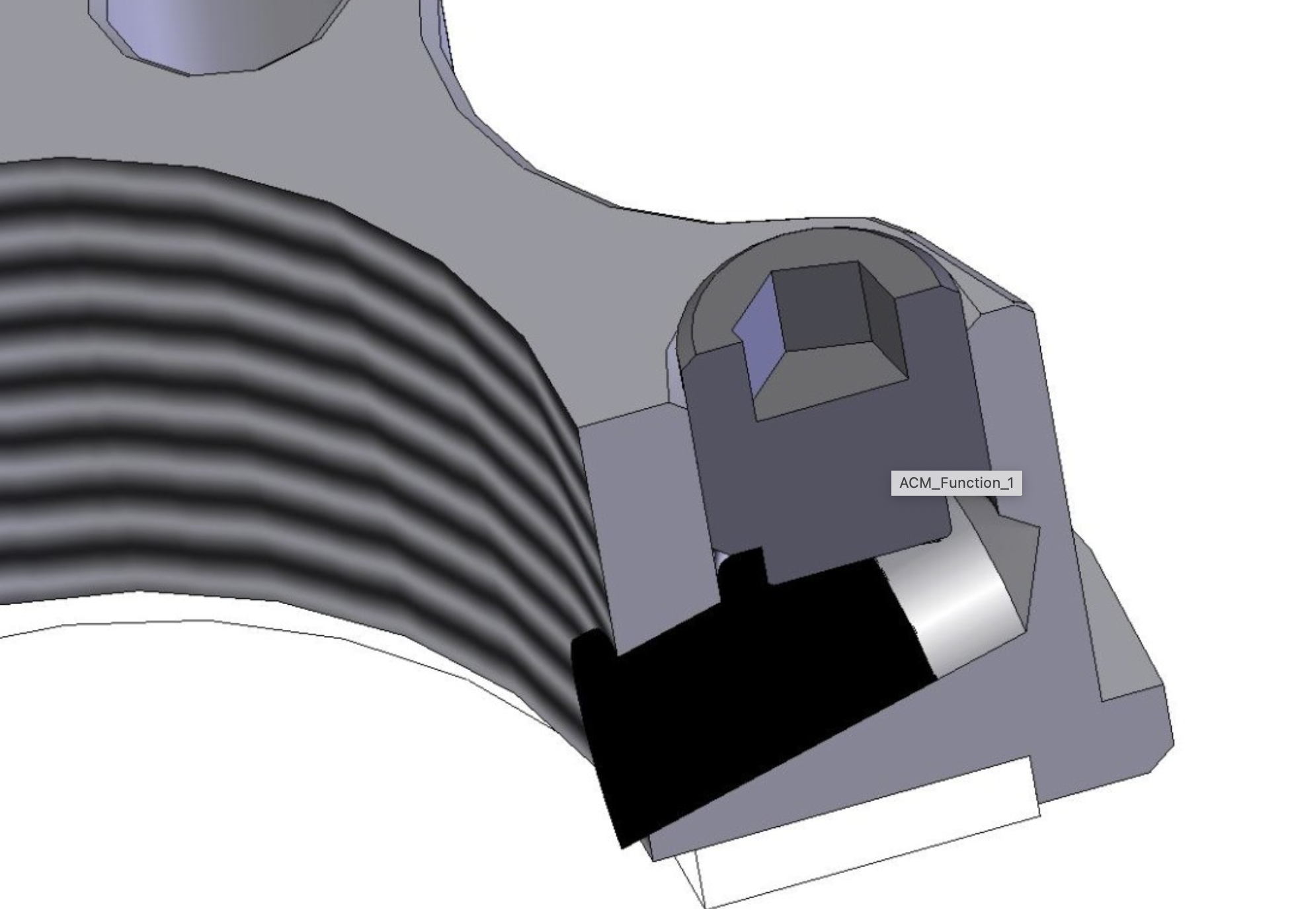 Предохранительная гайка рулевой колонки GILLES ACMA из алюминия M28x1.0, синяя ACMA-28-10.BL 1