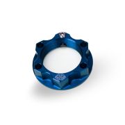 Предохранительная гайка рулевой колонки GILLES ACMA из алюминия M28x1.0, синяя ACMA-28-10.BL