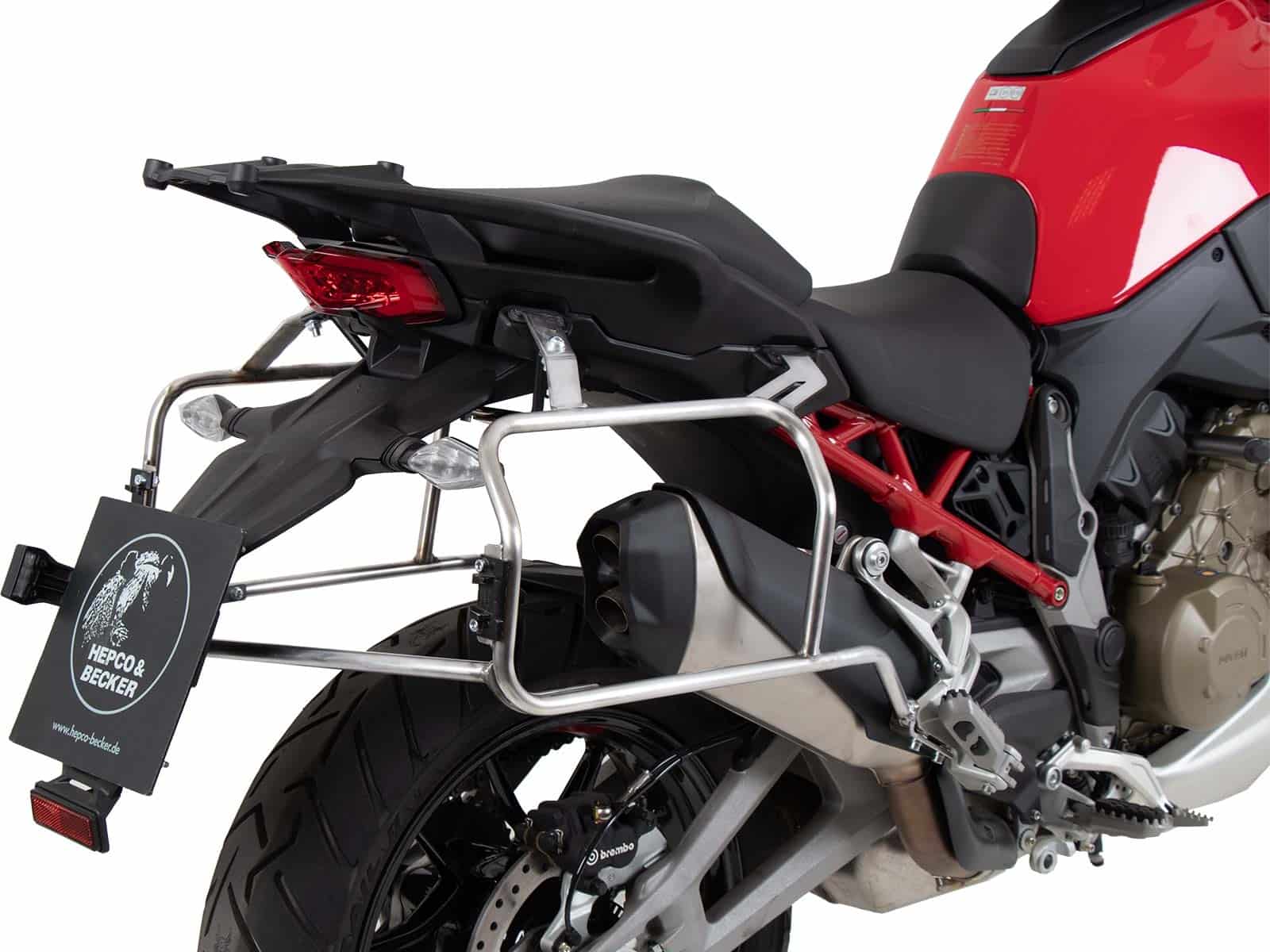 Боковой держатель Hepco&Becker Cutout для кофров Xplorer Cutout на мотоцикл Ducati Multistrada V4 / S / Pikes Peak / Rally / RS 6517680 00 22