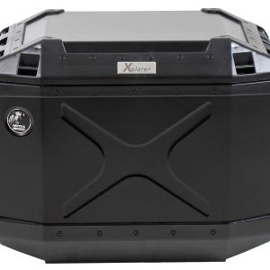 Бічний кофр Hepco&Becker Xplorer 37л, правий, з вирізом під вихлоп, чорний
