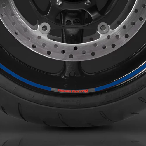 Комплект декоративных наклеек Honda на диск колеса 17′ для мотоцикла CB1000R / CB600F Hornet / CB650F / CBR1000RR / CBR600RR, синий