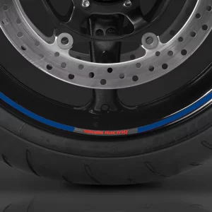 Комплект декоративних наліпок Honda на диск колеса 17′ для мотоцикла CB1000R / CB600F Hornet / CB650F / CBR1000RR / CBR600RR, синій