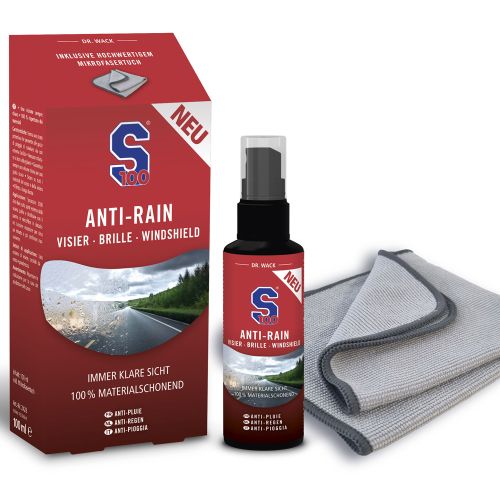 Средство для защиты от дождя Wunderlich S100 + микрофибровая салфетка, 100 мл