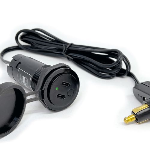 USB-розетка с угловым штекером BAAS USB22 для мотоцикла