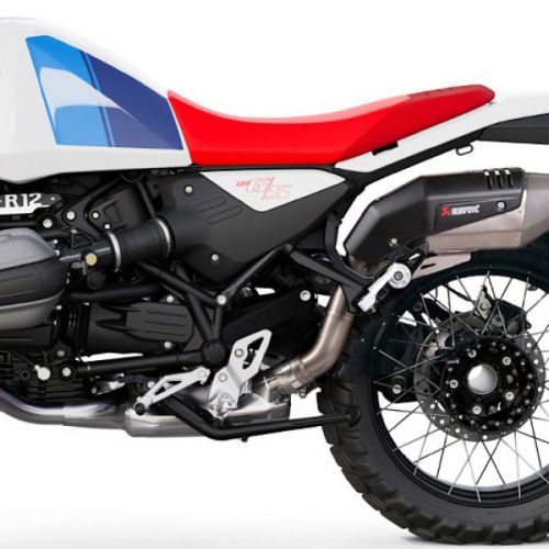 Высокорасположенная титановая выхлопная система AKRAPOVIČ / Unit Garage для мотоцикла BMW R12 G/S